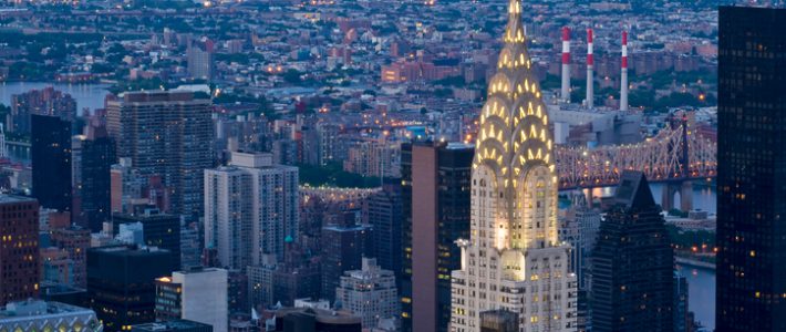 "A night view of some of the Manhattan skyscrapers, including the Chrysler BuildingSimilar images:"